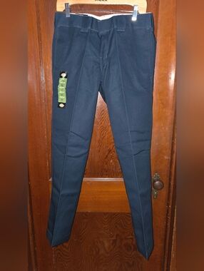 New Navy Dickies Slim Straight Leg Work Pants 32x30
